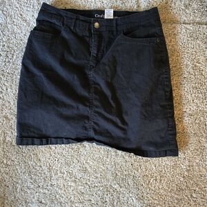 Croft & Barrow Black Pencil Skirt